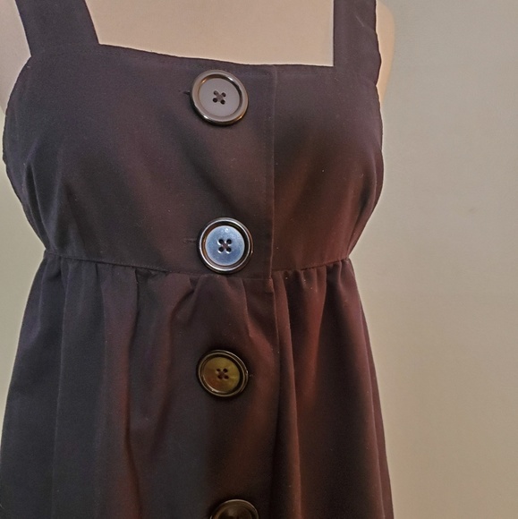 Black Empire Waist Babydoll Dress - Picture 5 of 6